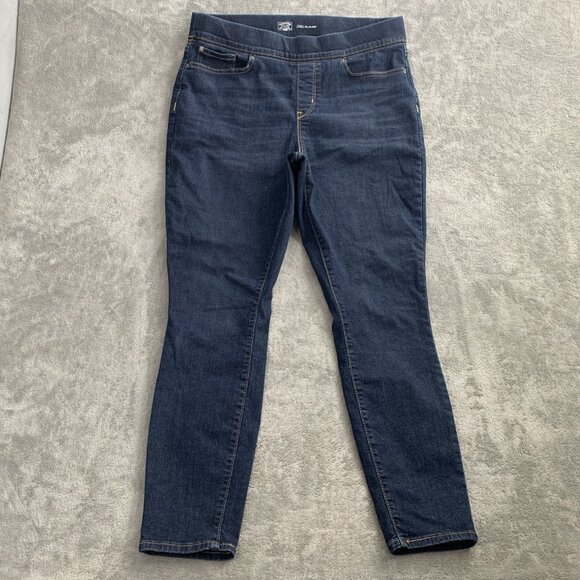 Signature Gold Levi Strauss Jeans Womens 33 Totally Shaping Pull On Skinny Denim - Picture 3 of 15